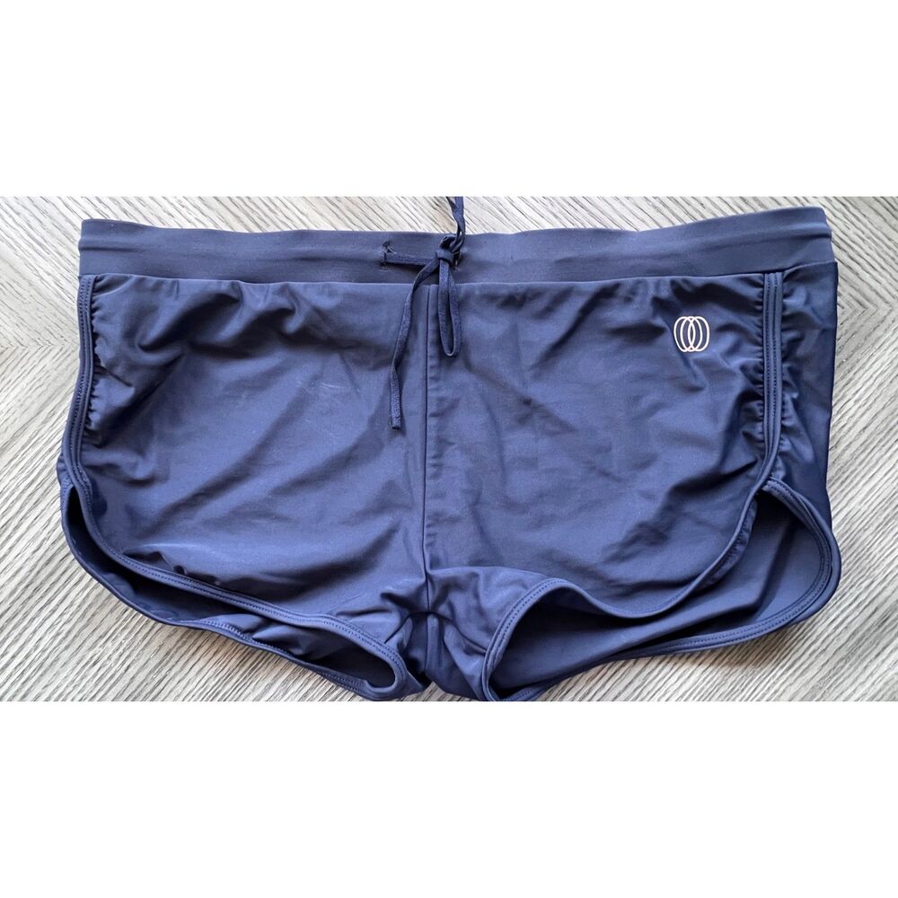 Balance Collection Blue Hot Pants Booty Workout Shorts Size Large